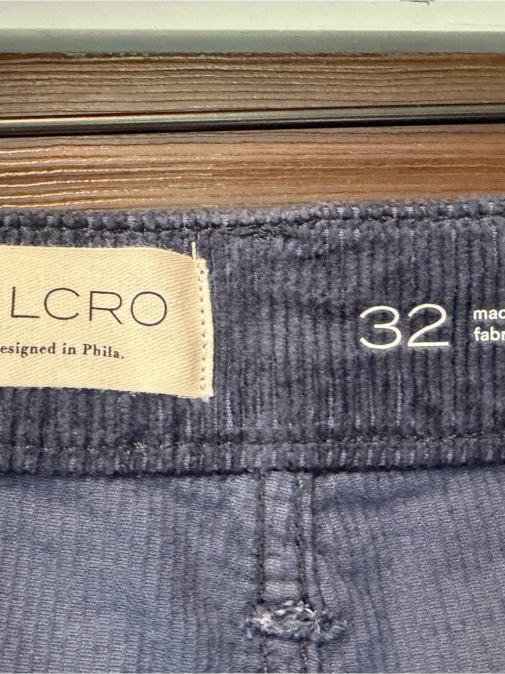 Women's Pilcro Navy Blue size 32 Corduroy Boot-Cut Pants - Picture 3 of 3